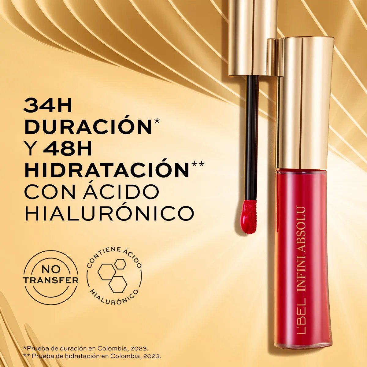 Set Miss Lbel + Labial mate Infini Rouge