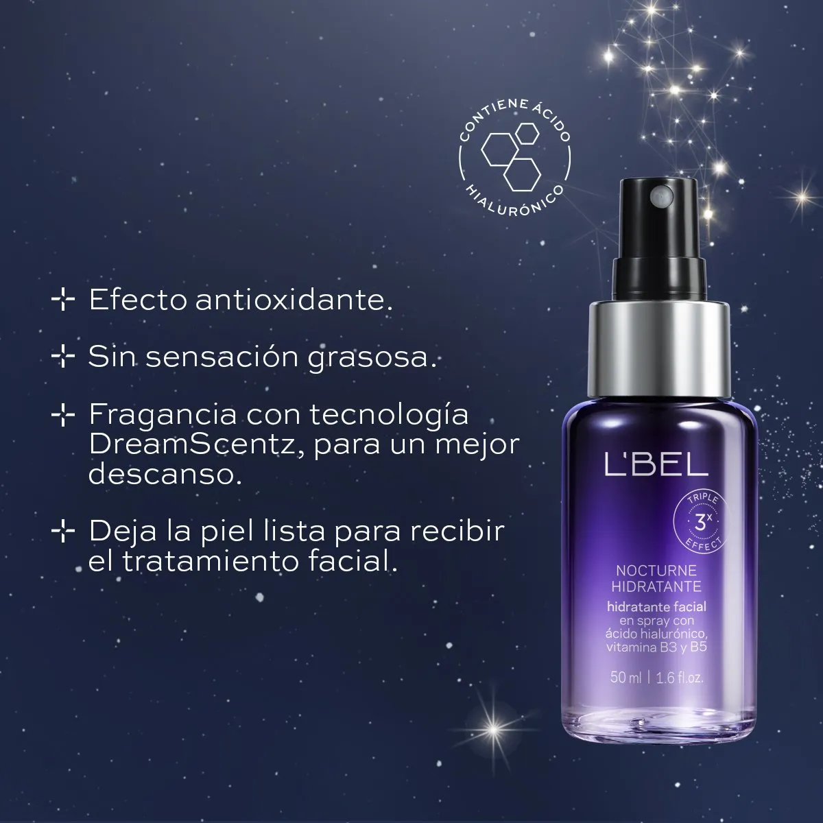 Hidratante Facial en spray Nocturne 50 ml