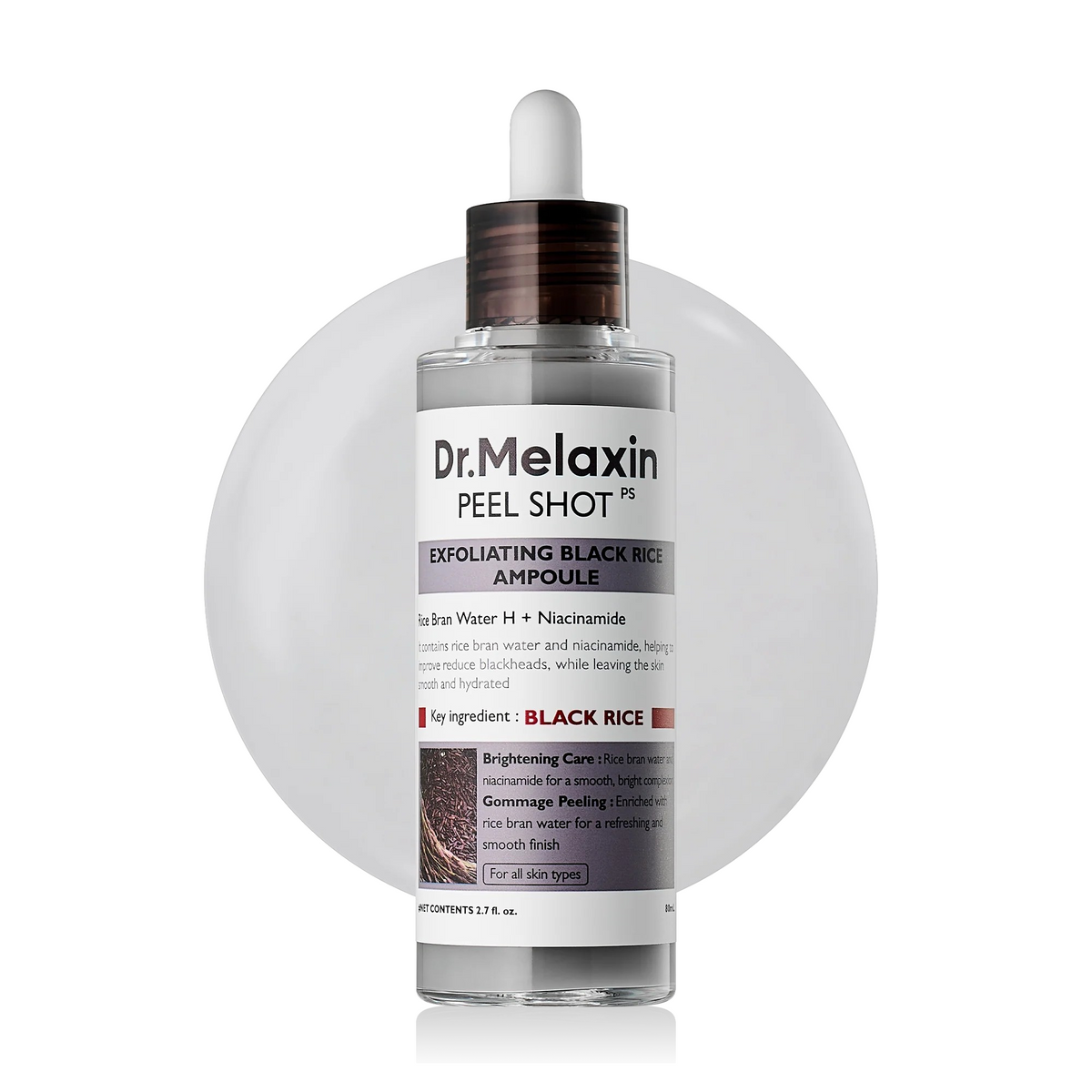 Dr. Melaxin Ampolla Exfoliante de Arroz Negro Peel Shot Glow