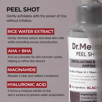 Dr. Melaxin Ampolla Exfoliante de Arroz Negro Peel Shot Glow