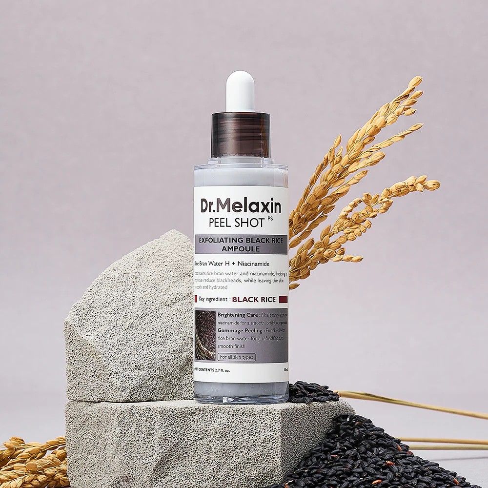 Dr. Melaxin Ampolla Exfoliante de Arroz Negro Peel Shot Glow
