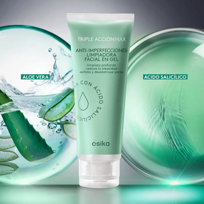 Limpiadora Facial en Gel Anti-imperfecciones Triple Acción Max
